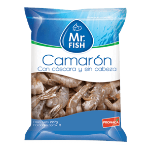 CAMARONES CLASIFICACIÓN MIX CON CÁSCARA Mr. FISH – PESO: 227G