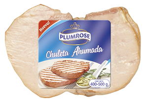 CHULETA AHUMADA PLUMROSE PESO: 450G