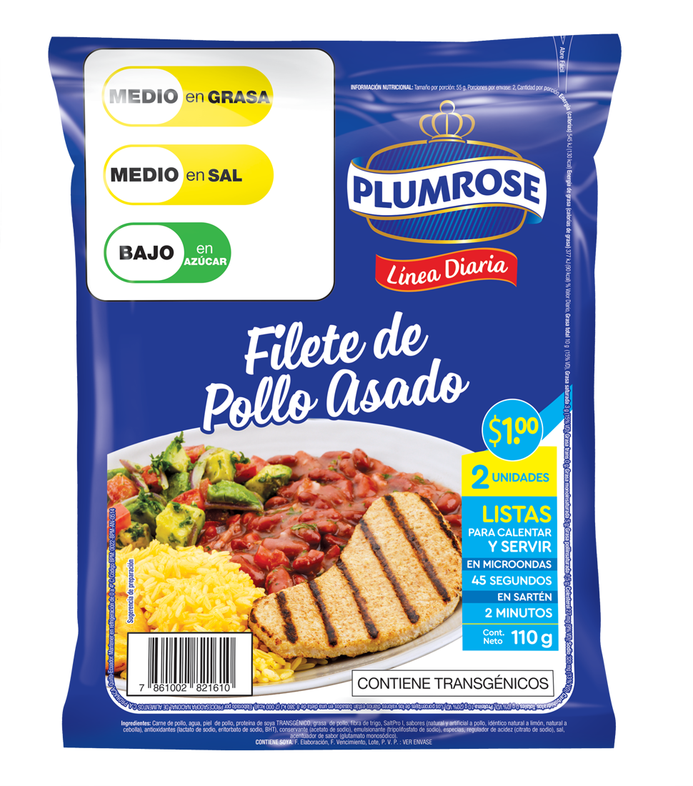 HAMBURGUES ASADA PLUMROSE – PESO: 110G