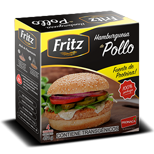 HAMBURGUESA DE POLLO FRITZ – PESO: 454G