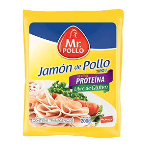 JAMÓN DE POLLO Mr. POLLO PESO: 200G