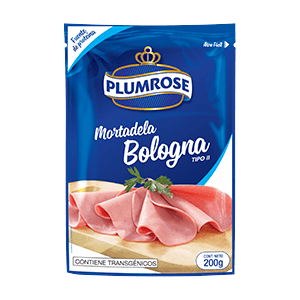 MORTADELA BOLOGNA PLUMROSE – PESO: 200G