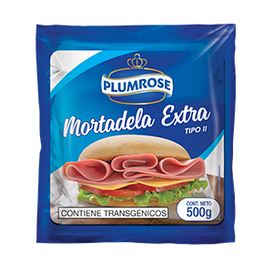 MORTADELA EXTRA PLUMROSE PESO: 500G