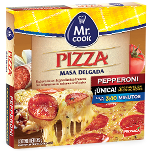 PIZZA DE PEPPERONI MR. COOK – PESO: 229G