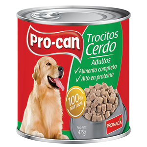 PROCAN TROCITOS ADULTOS SABOR A CERDO PESO: 415G