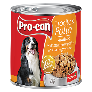 PROCAN TROCITOS ADULTOS SABOR A POLLO PESO: 415G