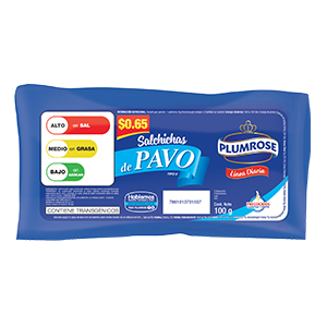 SALCHICHA DE PAVO LÍNEA DIARIA – PESO: 100G