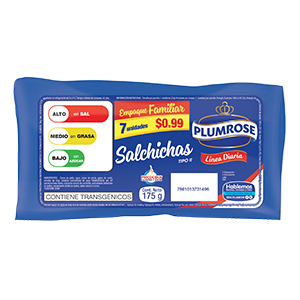 SALCHICHA LÍNEA DIARIA FAMILIAR PESO: 175G